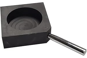 OTOOLWORLD Round Gold Silver Graphite Ingot Mold Mould Crucible for Melting Casting Refining with Metal Bar (85x85x30MM (Inside H 20MM, φ 60MM ))