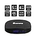 EVANPO Android 7.1 TV Box Smart TV Player Media Box Quad Core CPU 2GB 16GB Support 4K/3D/BT 4.0/2.4GHz WiFi Set Top Boxes Android Mini PC with Wireless Keyboard Remote (Backlit)