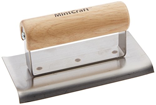 MINTCRAFT 16921 Stainless Steel Curved End Edger, 6 by 3-Inch
