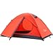 HILLMAN 2 Person Tent,3 Season Tents,Lightweight Family Hiking Tents for Backpacking,Waterproof Backpacking Camping Hiking Tent 2 Doors Double Layer 2 Mesh Windows Rainproof Orange primary