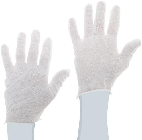 Protective Industrial 97-500 Cotton Lisle Economy Light Weight Men's Glove Liner, White (Pack of 24)