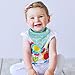 MiiYoung 10-Pack Baby Bandana Drool Bibs for Drooling and Teething Boys Girls
