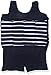 Konfidence Floatsuit (2-3 Years, Navy Breton Stripe)