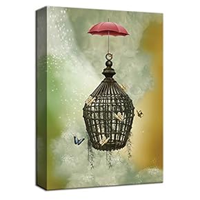 Fantasy Design Butterfly Cage Umbrella Fantasy Space Painting...