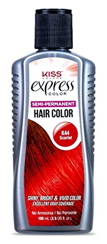 Kiss Express Color #K44 Semi-Permanent Scarlet 3.5 Ounce (100ml)