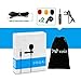 PoP voice Lavalier Lapel Microphone, Omnidirectional Condenser Mic for Apple iPhone iPad Mac Android Smartphones, YouTube, Interview, Studio, Video, Recording Mic,6 Wind Muffs+8 Ft Extension Cable