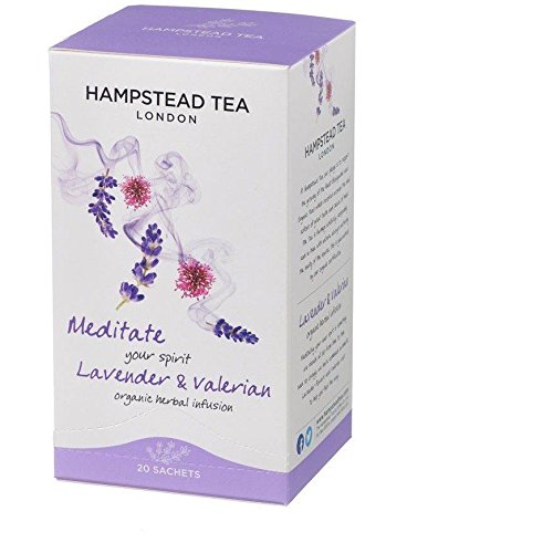 Hampstead Tea Meditate Your Spirit Lavender & Valerian 20 Bags (Pack of 4)
