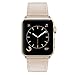Compatible with Apple Watch Band, COVERY 38mm 40mm Soft Genuine Leather Strap Wristband Compatible Apple Watch Series 4(40mm),Series 3, Series 2, Series 1, (38mm) Sport & Edition - Gold