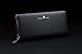 William POLO Men's Genuine Leather Zip Around Long Purse Mens Wallet Money Clip