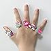 Elesa Miracle 12pcs Kids Little Girl Adjustable Jewelry Rings in Box, Seashell Mermaid Jewel Rings Girl Pretend Play and Dress Up Rings