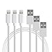 3Pcs 3ft/1m 8 Pin Zakix(TM) USB Charge & Sync Cable for iPhone 7/7 Plus, iPhone 6/6s Plus, 5s 5c 5, iPad Air Air2 mini mini2 mini3, iPad 4th gen, iPod touch 5th gen, and iPod nano 7th gen (White) - w/ 18 months Manufacturer Warranty