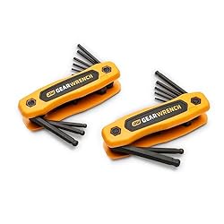 GEARWRENCH 17 Piece SAE/Metric Folding Hex Key Set