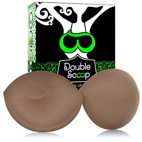 Brown Push Up Bra D, DD, E, F Cup Lift Breast Pads Inserts + Free Body Tape - Thumbnail 7