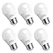 Kakanuo A15 LED Bulb 40Watts Incandescent Bulb Equivalent, G45 Medium Base E26 LED Light Bulbs, Daylight White 5000K 400Lumens Non Dimmable Appliance Light Bulb for Home Lighting Decorative(6 Pack)