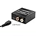 LANGREE DAC Digital Optical Coaxial to Analog Stereo Audio Converter, Digital to Analog Adapter Support 192KHz/24bit with Optical Cable and USB Cable for Xbox PS4 Home Cinema Systems AV Amps Apple TV