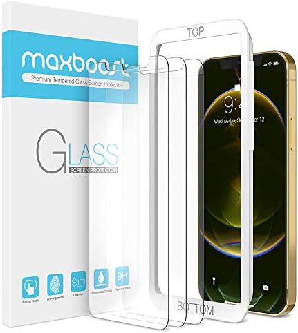 Maxboost Screen Protector Compatible with iPhone 12 Pro