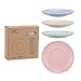 Golandstar Healthy Kitchen Dinnerware Eco Biodegradable Unbreakable Dinner Plates 5.9 Inch Diamter Wheat Straw Plastic Plate Dish Saucer