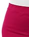 Doublju Stretch Knit Bodycon Mini Skirt for Women with Plus Size