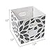 MAX Houser Fabric Storage Bins Cubes Baskets Containers with Dual Plastic Handles for Home Closet Bedroom Drawers Organizers, Flodable, Grey, Set of 4