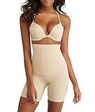 SPANX Shape My Day Firm Control High-Waist Thigh Shaper, XL, Natural