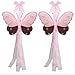 Butterfly Curtain Tiebacks Brown Pink Hailey Nylon Butterflies Pair Set Decorations Window Treatment Holdback Sheer Drapes Holder Drapery Tie Back Baby Nursery Bedroom Girl Room Kid Decor Home DIY