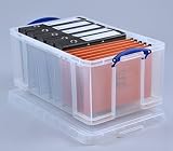 Really Useful Box 64 Litre Storage Box with Lid Pack of 2 Clear view 5
