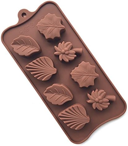 WMSTUDIO Creative Pattern Leaf Shape Silicone Chocolate Mold