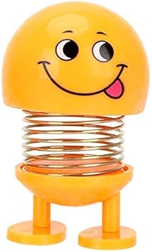 Emoji Heavy Quality Cute Spring Emoji Toy Spring Shaking Head Dolls for Car Dashboard/Home/Desktop