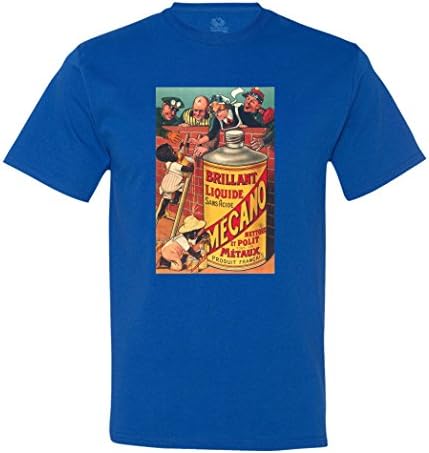 Mecano - Brilliant Liquide - Vintage Ad - Men's T-Shirt XX-Large Royal