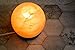 Nevlers Natural Himalayan Salt Sphere Lamp with Beautiful Wood Base -Includes Light Bulb and Dimmer Switch | Night Light and Decor