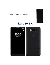 swark LCD vidrio digitalizador de visualización táctil montaje + marco de repuesto para LG V10 H900 H901 VS990 (negro)