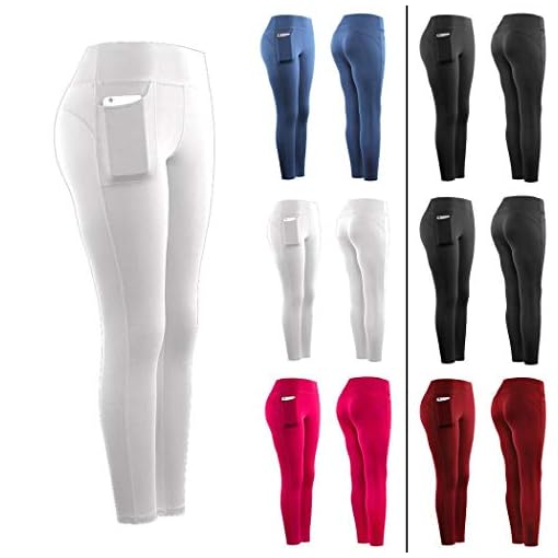 erholi Women Yoga Fitness Running Gym Stretch Sports Pockets Leggings Active Leggings Black - Image 5