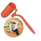 Spoon Shape Plastic Tea Infuser Strainer Herbal Spices Leaf Teaspoon Filter