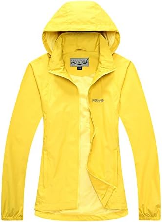 Women's Windproof Waterproof Rain Jacket Lady Hooded Breathable Coat