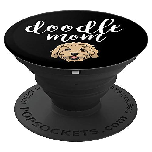 Goldendoodle Cute Doodle Mom Dog Face Gift PopSockets PopGrip: Swappable Grip for Phones & Tablets PopSockets Standard PopGrip