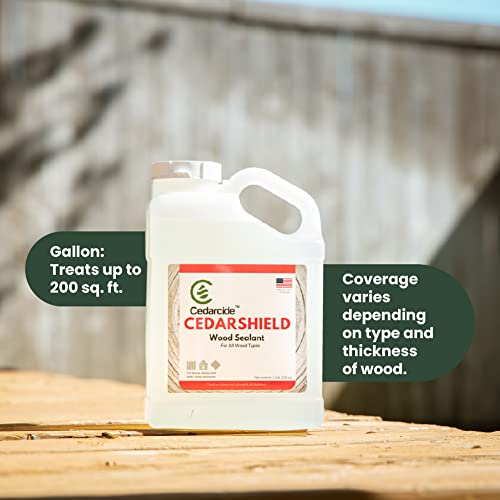Cedarcide Cedarshield (1 Gallon) NonToxic Wood Treatment And