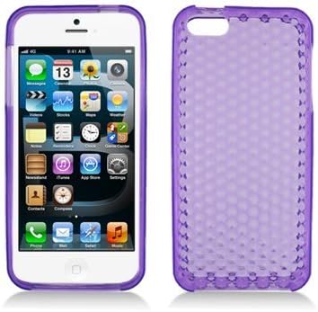 Aimo IPH5SKC230 Unique Image/Pattern Skin Protective Case for iPhone 5 - 1 Pack - Retail Packaging - Light Purple...