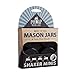 reCAP Mason Jars Lid Mini Shaker Caps, Miniature Mouth | Black | 4 Pack | BPA-Free, USA Made Ball Miniature Mason Jar Lids, Made with Safe, No-Break Materials