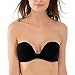 La Isla Women's Smooth Demi Shell Shape Removable Pad Multiway Strapless Bra
