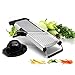 [Upgraded] Mandoline Slicer with Cut-Resistant Gloves and Blade Guard - Adjustable Mandolin Vegetable Slicer and French Fry Cutter, Food Slicer, Vegetable Julienne - Premium Stainless Steel