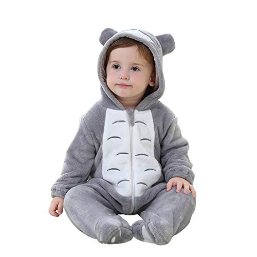 Animal Onesie Unisex Baby Whole Bodysuit 0-6 Months Footie One Piece Outfit (0-3 Months, Totoro)