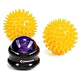 SANUVIA Foot Massage Ball for Joint & Muscle Pain - Back & Lower Back Massage Roller Ball plus 2 Spiky Balls set, Trigger Point and Foot Massager, a Self Massage Tool