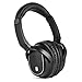 Juboury Solace.Pro Active Noise Cancelling Wired Closed-back Over-ear Headphones for iPhone,PC and Flight with Carrying Case(Wired,Black)