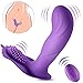 Bombex Silicone G Spot Vibrator - Wearable Vibrating Dildo - Waterproof & Remote Control Masturbator for Women, 10-Frequency Dual Action Adults Sex Toy for Female & Couples(Purple)
