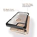 iPhone 7 Case, Moonmini Hybrid Armor Transparent Clear Hard PC Back Panel + TPU Bumper Shock Absorbing Protective Case Cover for iPhone 7 Black