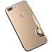 iPhone 7 Plus/8 Plus Mirror Case, YMCCOOL Luxury Mirror Clear Slim TPU Bumper Shock-Absorption Anti-Scratch Protective Case Cover Bright Reflection for iPhone 7 Plus/8 Plus 5.5