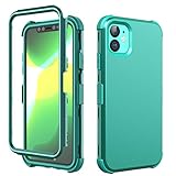 SKYLMW iPhone 11 Case, Hybrid Three Layer Shock-Absorption with Hard PC Soft Silicone Protective Cover for iPhone 11 6.1 inch 2019，Green