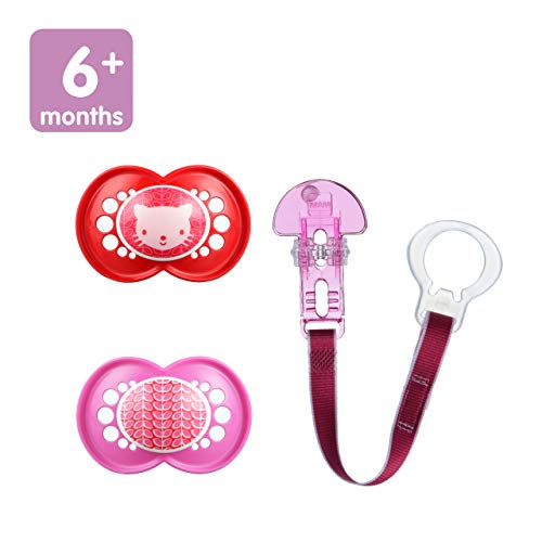 MAM Pacifier and MAM Pacifier Clip Value Pack (2 Pacifiers & 1 Clip