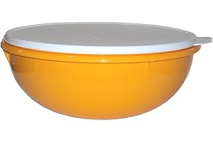 Tupperware Vintage Edition Fix N Mix Bowl Harvest Yellow with Sheer Seal