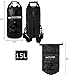 Premium Certified Waterproof Dry Bag Compression Sack Waterproof Phone Case | Roll Top Closure 2 Detachable Shoulder Straps | Kayaking, Snowboarding, Rafting, Boating, Hiking, Camping, Beach